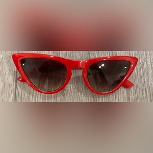 Red Cat Eye Sunglasses